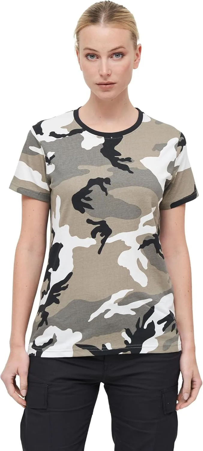 Brandit ▫️ Camiseta para mulher Camiseta preta 100% algodão Corte regular
