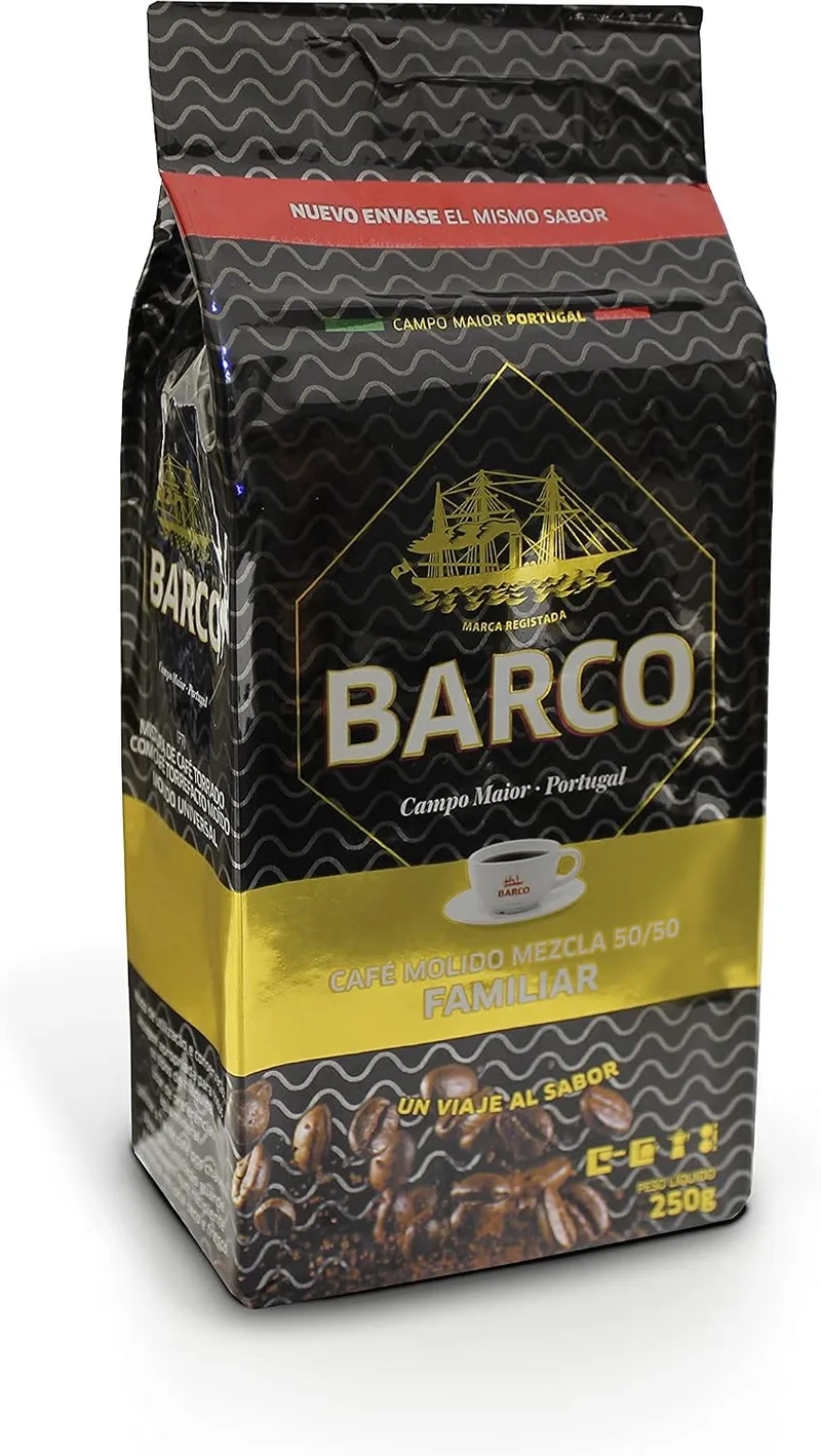Delta Cafés ▫️ Barco Familiar - Café Moído - Sabor Intenso e Aromático - Mistura de Café Natural e Torrado 250 g