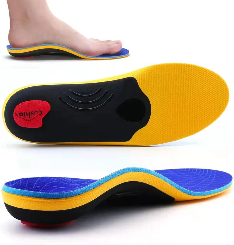 VALSOLE ▫️ Palmilhas ortopédicas para mulheres e homens Apoio elevado para o pé Palmilhas funcionais e macias Inserto para pés planos, dores nos pés e fascite plantar (Azul, 41-42 EU 27 cm)