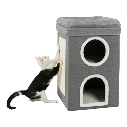 TRIXIE ▫️ Torre de arranhar Saul, 64 cm, cinzenta, para gatos 3