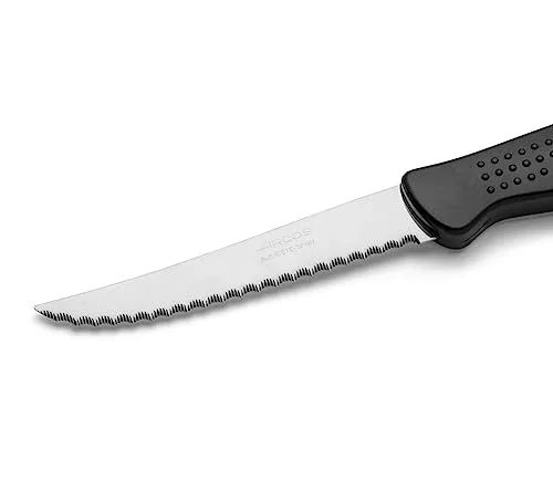 Arcos ▫️ Conjunto de 6 facas de mesa para carne, lâmina de 110 mm, preto 705500 5