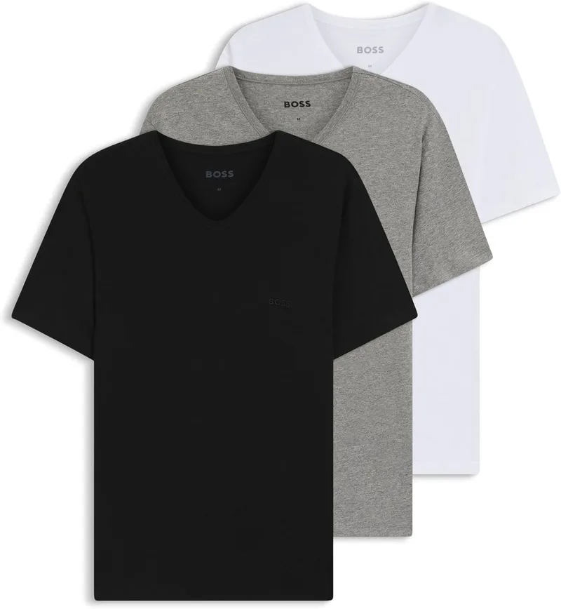 HUGO BOSS ▫️ Tshirtvn 3p Classic 10243514 01 T-Shirt para homem (Conjunto de 3)