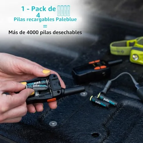 paleblue ▫️ Pilhas recarregáveis da marca modelo Rechargeable USB AAA 1,5 V 750 mAh x 4 (cabo incluído) 4
