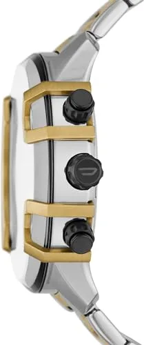 Diesel ▫️ Relógio Griffed para homem, movimento de quartzo/cronógrafo com bracelete em silicone, aço inoxidável ou pele 2