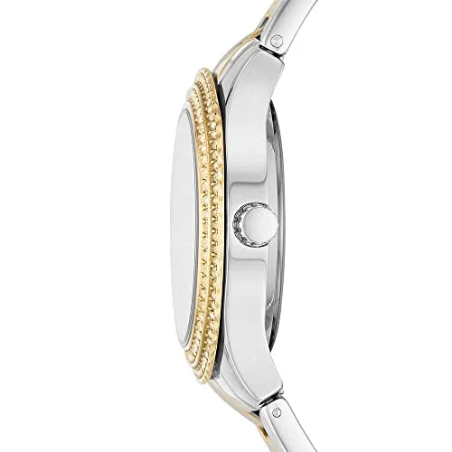 Fossil ▫️ Relógio Stella para mulher, movimento de quartzo com bracelete em aço ou pele 2