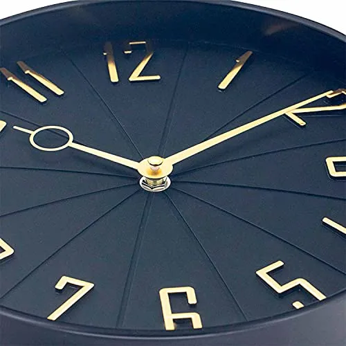 THINIA HOME ▫️ Relógio de parede vintage preto/dourado Ø27,3 cm 2