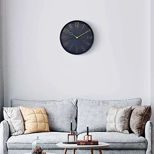 THINIA HOME ▫️ Relógio de parede vintage preto/dourado Ø27,3 cm 6