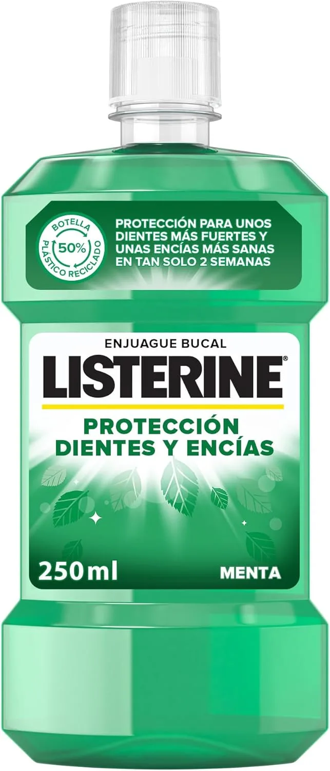 Listerine ▫️ Tooth and Gum Protection (1 x 250 ml), elixir bucal com flúor, elixir bucal com proteção 24 horas, elixir bucal para um hálito fresco duradouro
