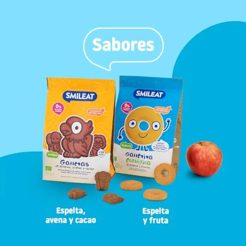 Smileat ▫️ Bolachas de Espelta e Fruta para Crianças a partir dos 10 meses, Unidade (220 g) 6