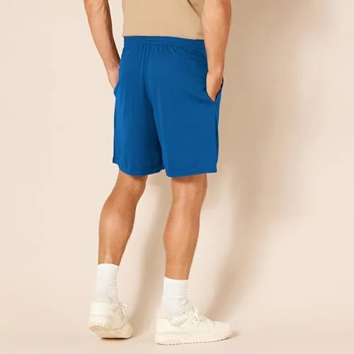 Amazon Essentials ▫️ Calções Desportivos de Basquetebol, Largos, Cintura Elástica, Respiráveis, Absorventes de Humidade para Homem, Conjunto de 2 4