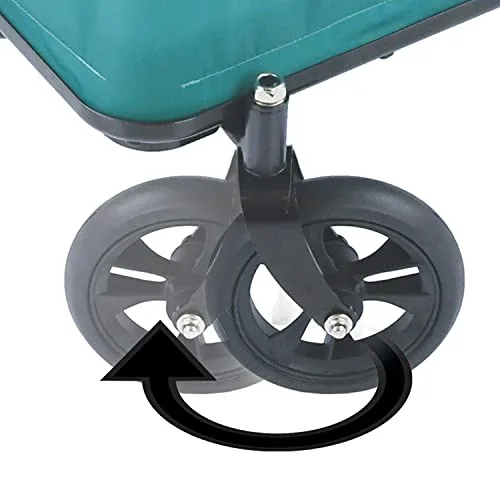 hauck ▫️ Eco Light Carrinho de Praia, Carrinho de Transporte para a Praia com Assento para 1 Criança, Carrinho de Crianças Dobrável, Carrinho Dobrável até 50 kg, Verde 3