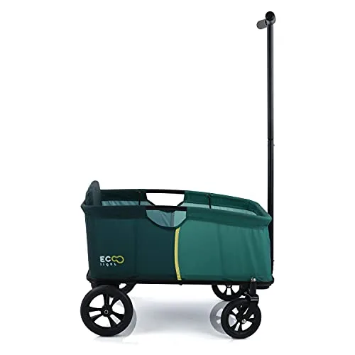 hauck ▫️ Eco Light Carrinho de Praia, Carrinho de Transporte para a Praia com Assento para 1 Criança, Carrinho de Crianças Dobrável, Carrinho Dobrável até 50 kg, Verde 4