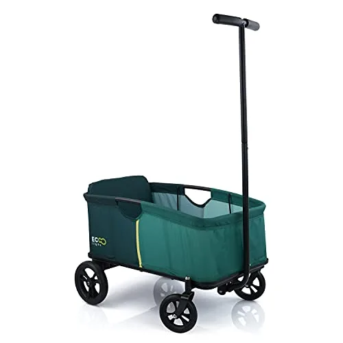 hauck ▫️ Eco Light Carrinho de Praia, Carrinho de Transporte para a Praia com Assento para 1 Criança, Carrinho de Crianças Dobrável, Carrinho Dobrável até 50 kg, Verde 5