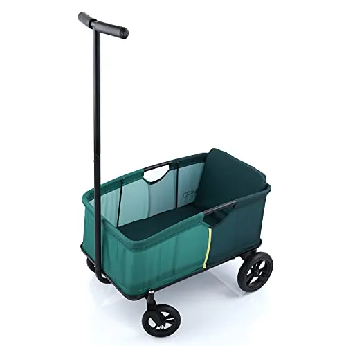 hauck ▫️ Eco Light Carrinho de Praia, Carrinho de Transporte para a Praia com Assento para 1 Criança, Carrinho de Crianças Dobrável, Carrinho Dobrável até 50 kg, Verde 6