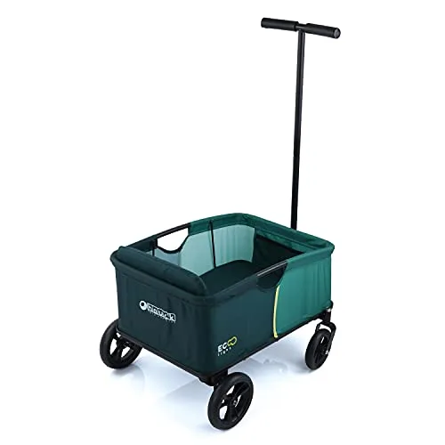 hauck ▫️ Eco Light Carrinho de Praia, Carrinho de Transporte para a Praia com Assento para 1 Criança, Carrinho de Crianças Dobrável, Carrinho Dobrável até 50 kg, Verde 7