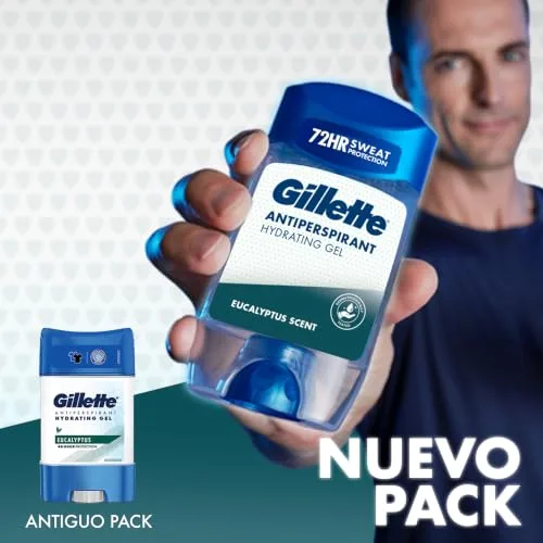 Gillette ▫️ Clear Gel Eucalipto Antitranspirante e Desodorizante para Homem 6x70 ml 7