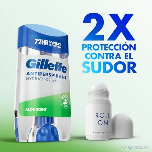 Gillette ▫️ Clear Gel Aloe Antitranspirante e Desodorizante para Homem 6x70 ml 6