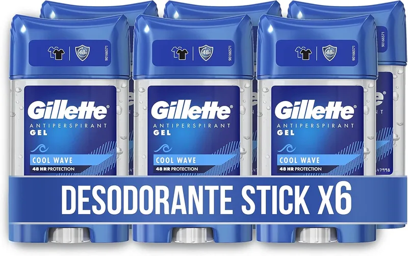 Gillette ▫️ Gel Antitranspirante e Desodorizante Clear Men's Cool Wave Cool Wave 70 ml