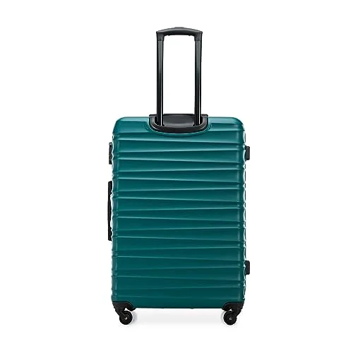 WITTCHEN ▫️ Mala grande com rodas, em ABS rígido, para despacho, com 4 rodas giratórias, fechadura com combinação e pega telescópica, linha Groove, verde, Ryanair/Vueling/Iberia/easyJet/Iberia Express 4