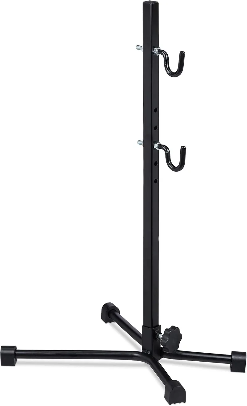 Relaxdays ▫️ Suporte de parede para bicicletas, dobrável, ajustável, até 25 kg, suporte para bicicletas na garagem ou na cave, preto e prateado, ferro, 63,5 x 32 x 35 cm