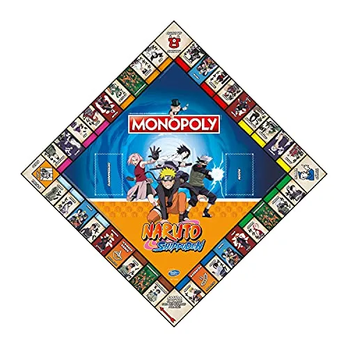 Winning Moves ▫️ MONOPOLY Jogos de Mesa - Edição Naruto: 2-6 jogadores, jogos para crianças e adultos, presente perfeito, ideal para noites de jogos, a partir dos 8 anos 5