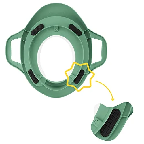 Badabulle ▫️ Redutor de sanita confortável com pegas, Verde 4