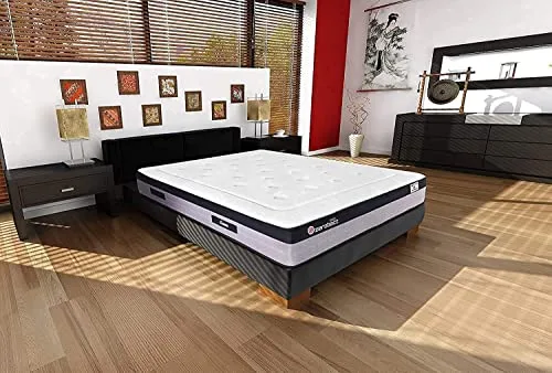 Matnature ▫️ Zerobact Sac | Colchão viscoelástico | Molas ensacadas | Elevada firmeza e adaptabilidade premium | Altura 30 cm | Antiderrapante e antibacteriano (140 x 200 cm) 2