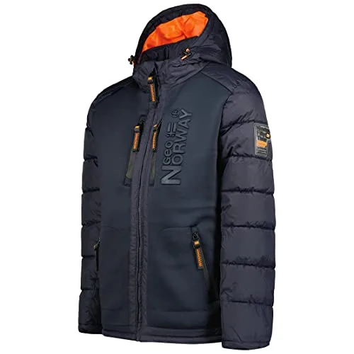 Geographical Norway ▫️ Beachwood Men - Casaco para homem resistente ao vento - Casaco acolchoado e quente - Casaco com forro impermeável no exterior 2