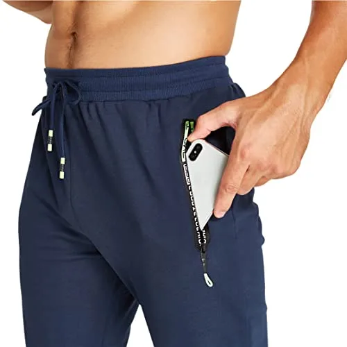 ZOXOZ ▫️ Calças desportivas Calças casuais para homem Calças de fato de treino em algodão com cintura elástica 3