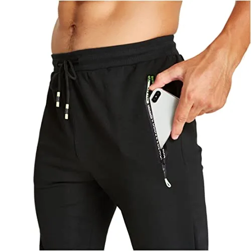 ZOXOZ ▫️ Calças desportivas Calças casuais para homem Calças de fato de treino em algodão com cintura elástica 3