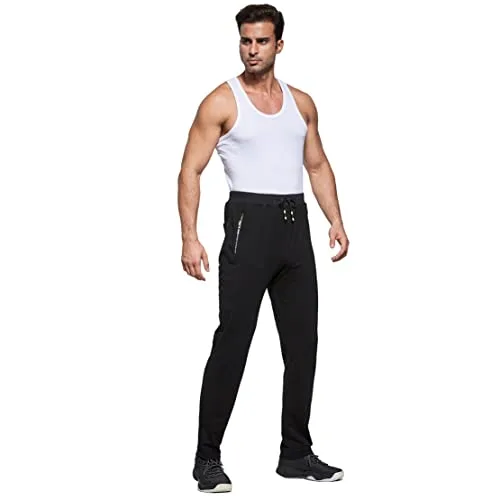 ZOXOZ ▫️ Calças desportivas Calças casuais para homem Calças de fato de treino em algodão com cintura elástica 5