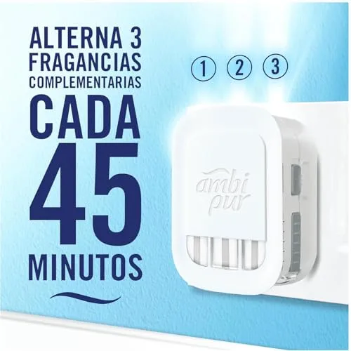 AMBIPUR ▫️ Ambi Pur 3Volution Recarga para Ambientador Elétrico «Nuvens de Algodão» 4x20 ml 2