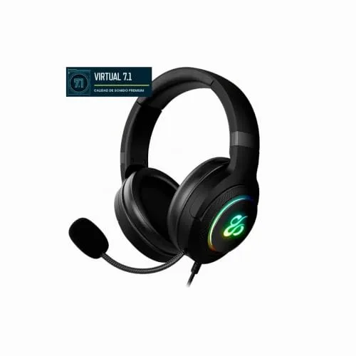 NEWSKILL ▫️ Sobek 7.1 V2 Auscultadores para jogos com som virtual 7.1 e RGB, pretos 2