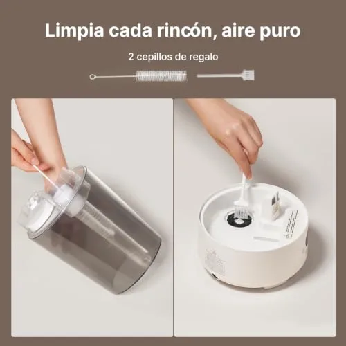 Homvana ▫️ Humidificador Top-Fill para bebés com ranho e tosse, Cool Mist (3,6 L, cinzento) 4