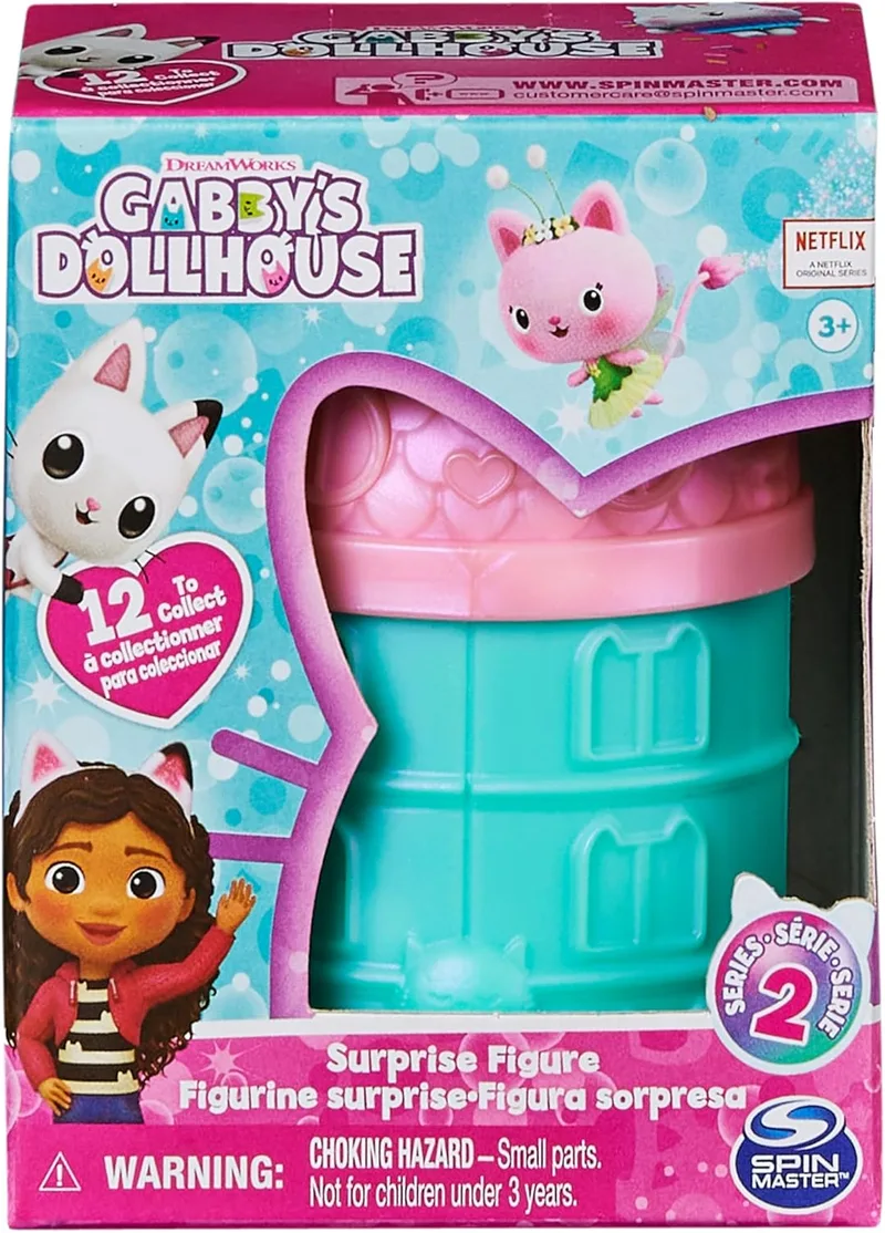 DREAMWORKS GABBY'S DOLLHOUSE ▫️ A Casa de Bonecas da Gabby - 1 mini-figura surpresa da Gabby's Dollhouse numa cápsula em forma de casinha, 12 figuras para colecionar - Brinquedos para meninas a partir dos 3 anos - Presente para meninas a partir dos 3 anos