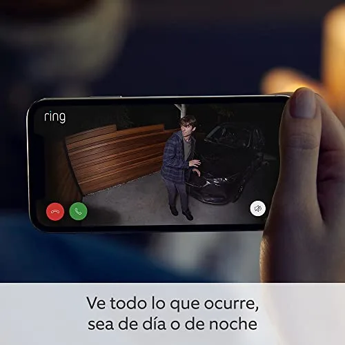 Ring ▫️ Câmara Plus com luzes e bateria (Spotlight Cam Plus) | Câmara de vigilância exterior Wi-Fi com vídeo HD 1080p, comunicação bidirecional, visão noturna e holofotes LED | 30 dias grátis Home 4
