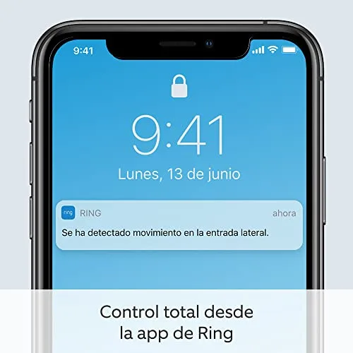 Ring ▫️ Câmara Plus com luzes e bateria (Spotlight Cam Plus) | Câmara de vigilância exterior Wi-Fi com vídeo HD 1080p, comunicação bidirecional, visão noturna e holofotes LED | 30 dias grátis Home 7