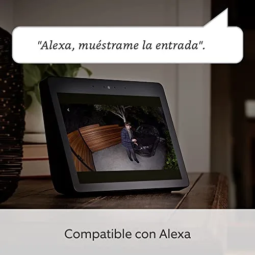 Ring ▫️ Câmara Plus com luzes e bateria (Spotlight Cam Plus) | Câmara de vigilância exterior Wi-Fi com vídeo HD 1080p, comunicação bidirecional, visão noturna e holofotes LED | 30 dias grátis Home 8