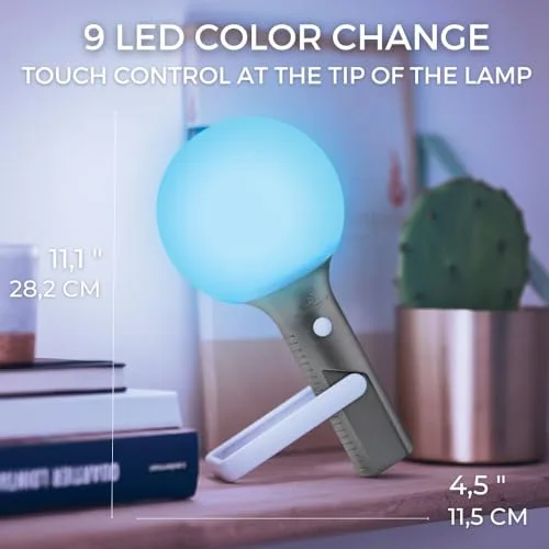 Lexon ▫️ Lâmpada LED multiposição para uso interior e exterior (Preto) 2
