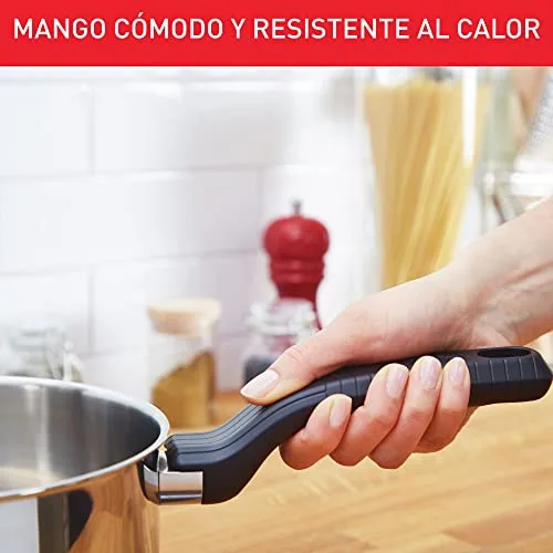 Tefal ▫️ Comfort Max - Panela funda de 26 cm + Tampa de vidro, aço inoxidável 7