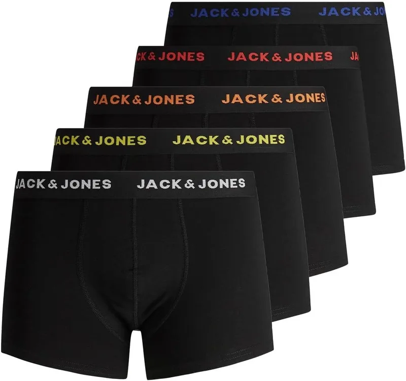 JACK & JONES ▫️ Jack&Jones Plus Jacoliver Trunks 5 Packs Noos PS Men's Bxers