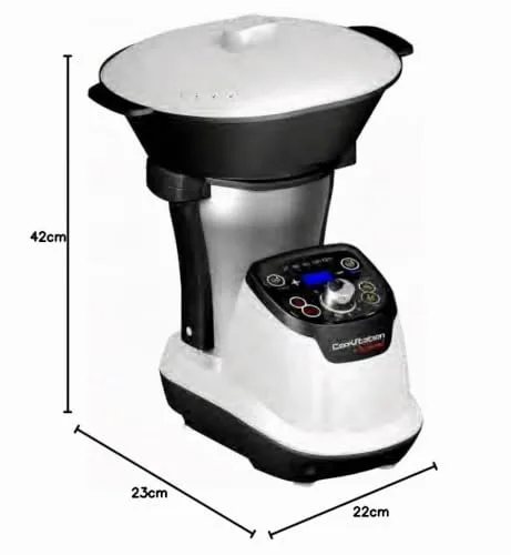 Techwood ▫️ CS-9 - Robô de cozinha multifunções, cor branca 2