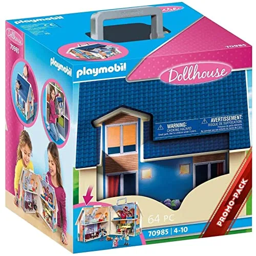PLAYMOBIL ▫️ Dollhouse 70985 Casa de Bonecas - Mala com Pega Dobrável, Brinquedos para crianças a partir dos 4 anos 4