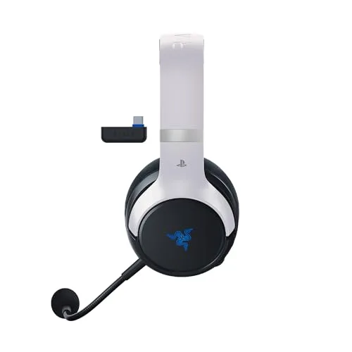Razer ▫️ Auscultadores de gaming Kaira Pro brancos para a PlayStation 2