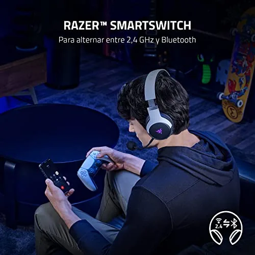 Razer ▫️ Auscultadores de gaming Kaira Pro brancos para a PlayStation 6