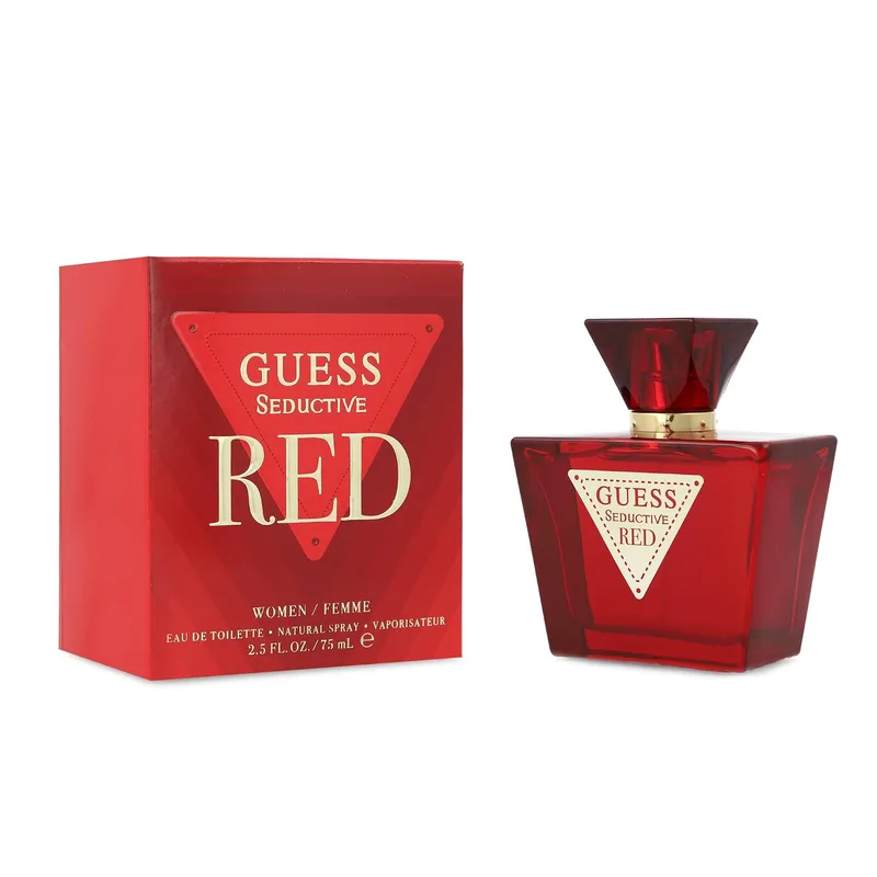 GUESS ▫️ Seductive Red, Eau de Toilette para Mulher, Colónia Gourmand, Fragrância Sedutora, Longa Duração, 75 ml