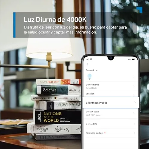 Tapo ▫️ L520E – Lâmpada inteligente Wi-Fi, Branco Neutro 4000K, 8,7 W / 806 lm, E27 4