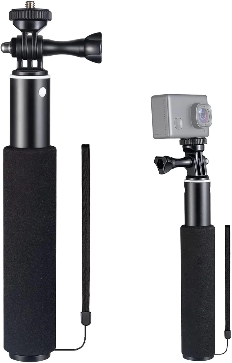 WOLFANG ▫️ Bastão de selfie GB2100, bastão de selfie, acessório para câmaras desportivas, liberdade para expandir e encolher, feito de liga de alumínio