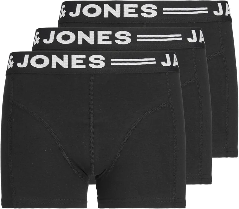 JACK & JONES ▫️ Jacbase Calções de Microfibra, Conjunto de 3, Noos Bxer, Homem (Conjunto de 3)