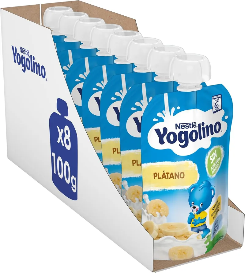 Nestlé ▫️ Yogolino Saquinhos de Banana +6 meses 8x100 g